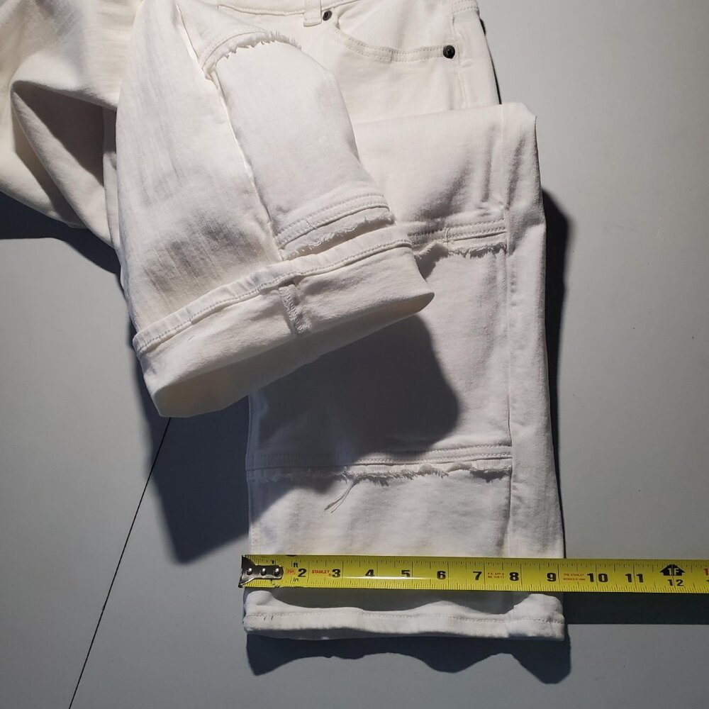 Erdem x Universal Standard Hana White Patchwork Jeans Size‎ 8 - Picture 12 of 16